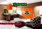 Tủ bếp inox acrylic